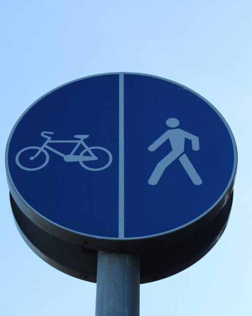 Shared path sign